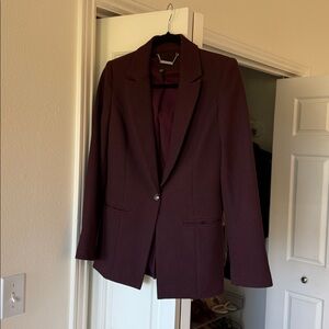 White House Black Market Burgundy Blazer